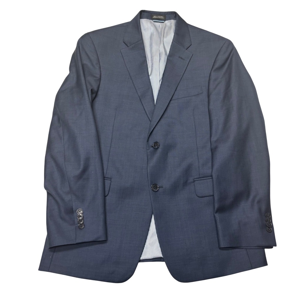 Tommy Hilfiger Blazer |‎ Mens Size 38S | Blue | 100% Wool | SMALL FLAW-See pics